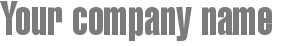 Your company name